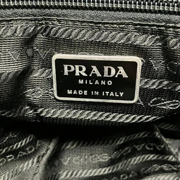 Auth PRADA - Black Nylon Handbag - Picture 8 of 13